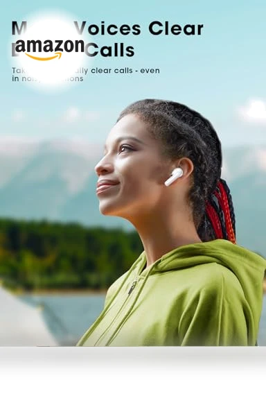 Wireless Earbuds with Big Bass Stereo Sound — In-Ear Headphones, ZZU