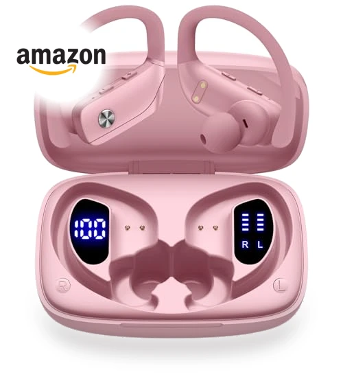 Wireless Earbuds with LED Display — In-Ear Headphones, BMANI