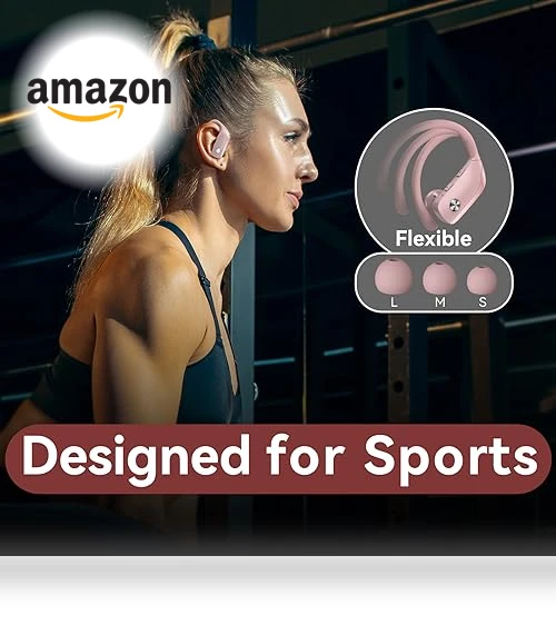 Wireless Earbuds with LED Display — In-Ear Headphones, BMANI