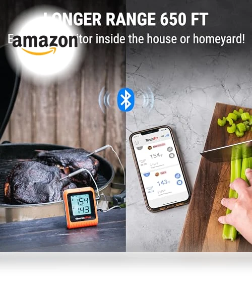 Wireless Meat Thermometer for Grilling and Smoking, 2 Probes Bluetooth — Grill Thermometers, ThermoPro