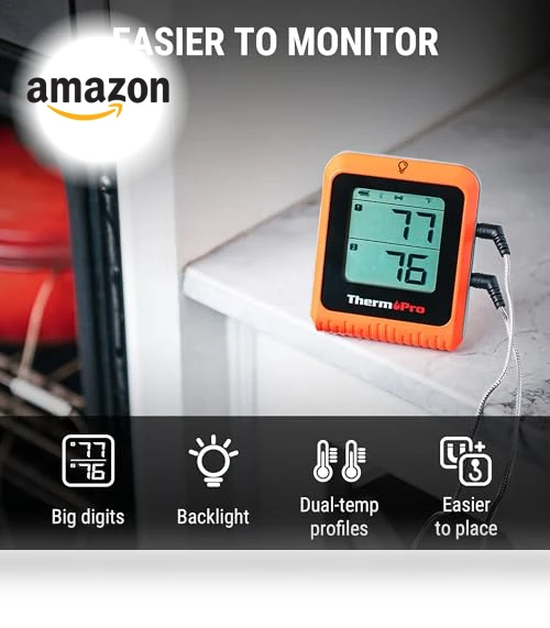 Wireless Meat Thermometer for Grilling and Smoking, 2 Probes Bluetooth — Grill Thermometers, ThermoPro