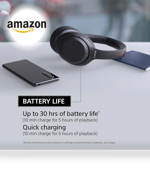 Wireless Premium Noise Canceling Overhead Headphones with Mic — In-Ear Headphones, Sony