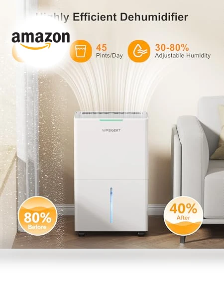 4000 sq.ft Dehumidifier — Air Moisture Control, Wpsoert