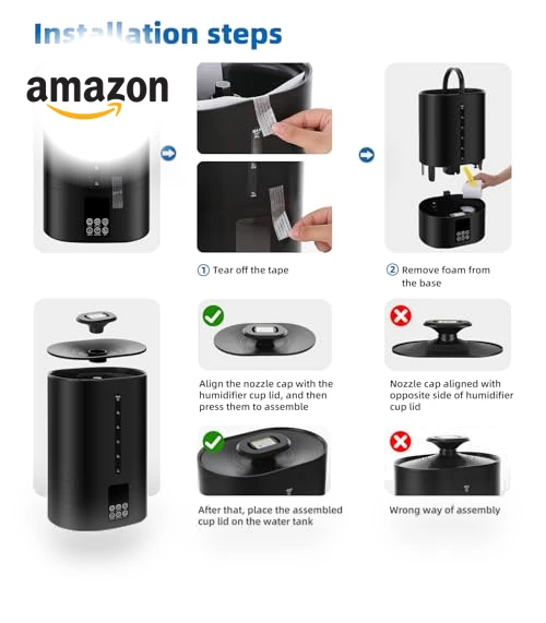 6L Humidifiers for Bedroom Large Room Home — Air Moisturizers, Coolfiqu