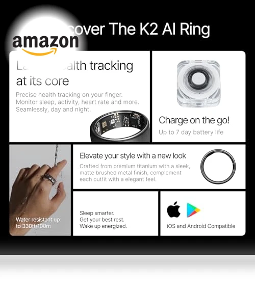 AI Smart Ring with Kalm Patch — Health & Fitness, Bok Healthcare
