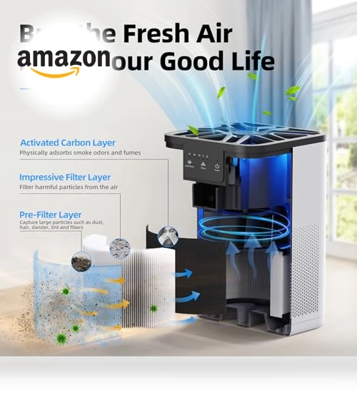 Air Purifier With Aromatherapy Function — Activated Carbon Air Purifiers, AROEVE