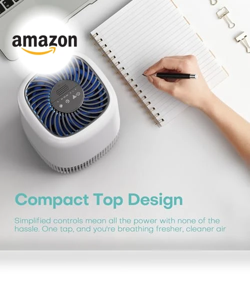 Air Purifier with H13 True HEPA Filter — Activated Carbon Air Purifiers, VOOPNU
