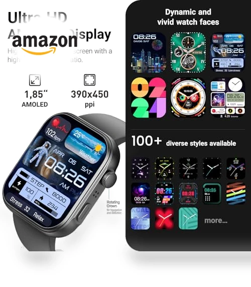 AMOLED Smart Watch — Smartwatches, TOZO