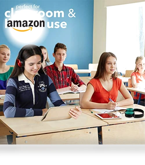 Classroom Headphones Bulk 5 Pack — In-Ear Headphones, Sonitum