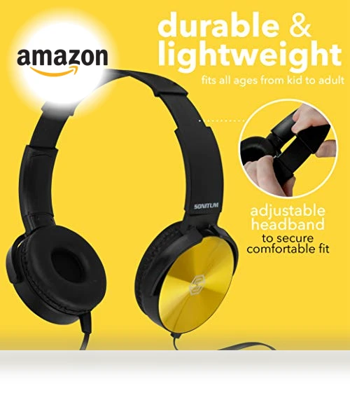 Classroom Headphones Bulk 5 Pack — In-Ear Headphones, Sonitum