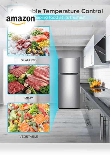 Compact Refrigerator Energy Star Single Door Mini Fridge with Freezer — Mini Fridges, BLACK+DECKER