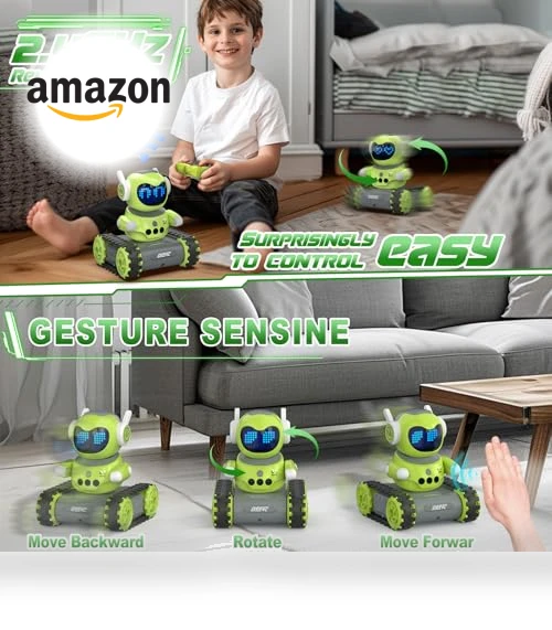 Emo Robot with Gesture Sensing and Remote Control — Interactive Figures & Robots, DEERC