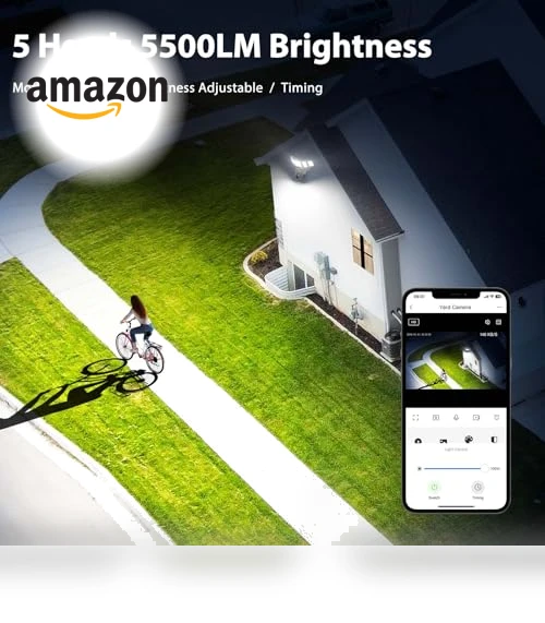 Floodlight Camera Outdoor — Smart Home Security, iMaihom