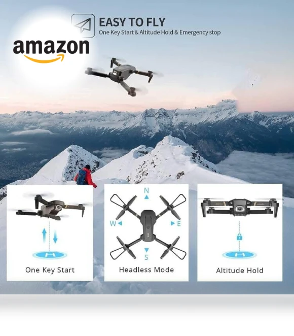 Foldable Mini Drone with Camera — Drones, 4DRC