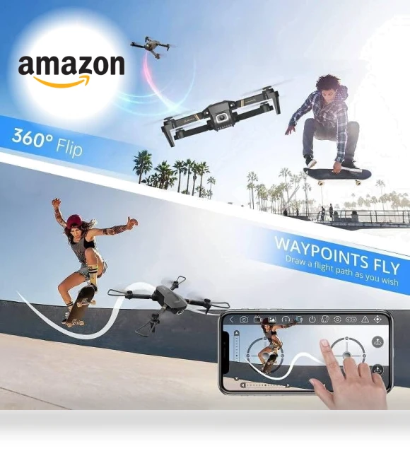 Foldable Mini Drone with Camera — Drones, 4DRC