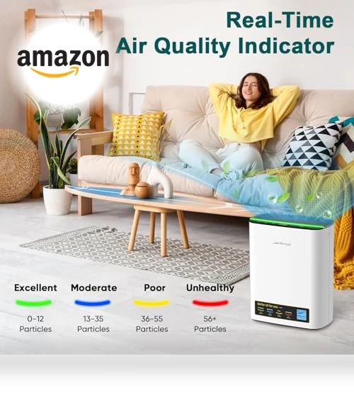 HEPA Air Purifier for Home Large Rooms — Activated Carbon Air Purifiers, Jafända
