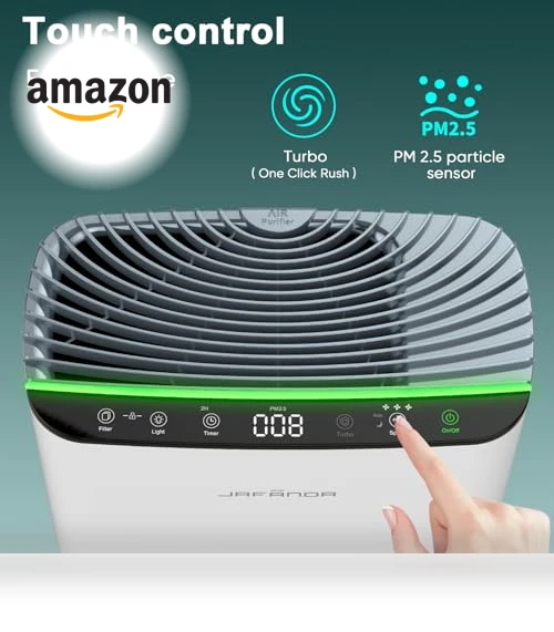 HEPA Air Purifier for Home Large Rooms — Activated Carbon Air Purifiers, Jafända