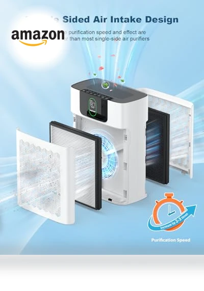 HEPA Air Purifier for Large Rooms — Activated Carbon Air Purifiers, WESTHEY