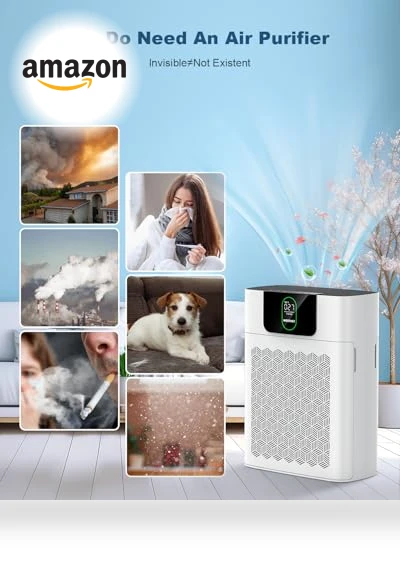 HEPA Air Purifier for Large Rooms — Activated Carbon Air Purifiers, WESTHEY
