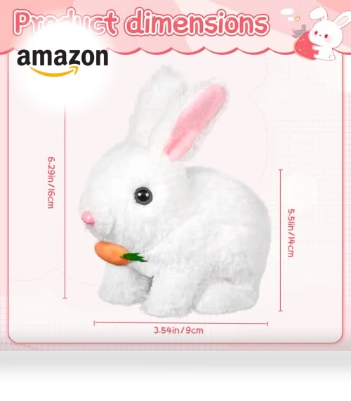 Interactive Realistic Bunny Toy — Plushies, Jiaarjia