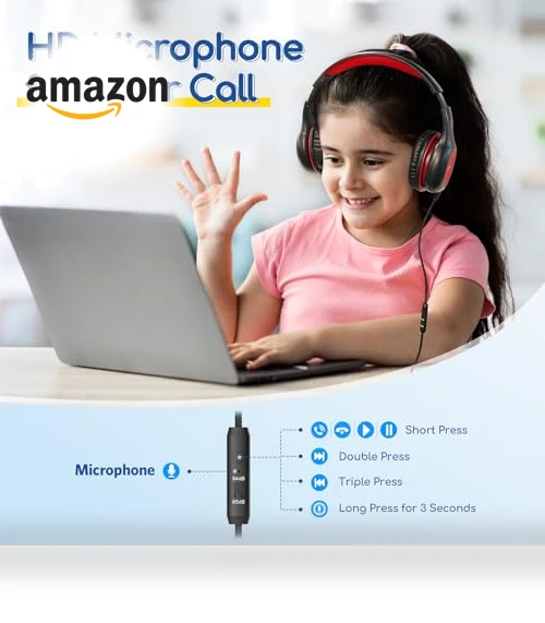 Kids Headphones with Microphone — In-Ear Headphones, EarFun