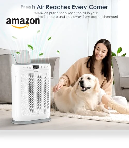 Large Room Air Purifier with HEPA Filter — Activated Carbon Air Purifiers, LuninoHome.com