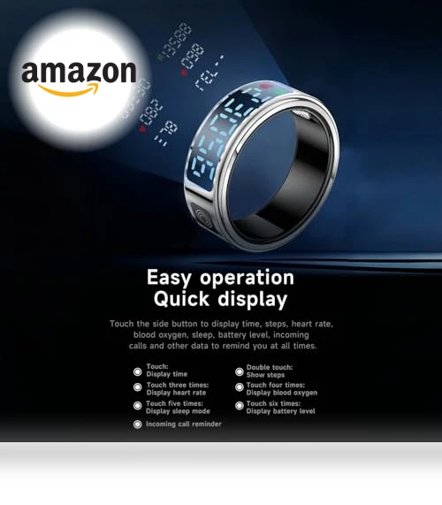 LED Display Smart Ring — Smart Rings, Sqrutri