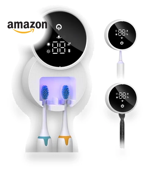 LED Smart Screen UV Toothbrush Cleaner Holder — Toothbrush Holders, Temracha