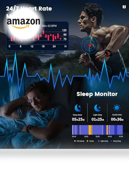 Military Smart Watch with LED Flashlight and AMOLED Display — Smartwatches, LIGE