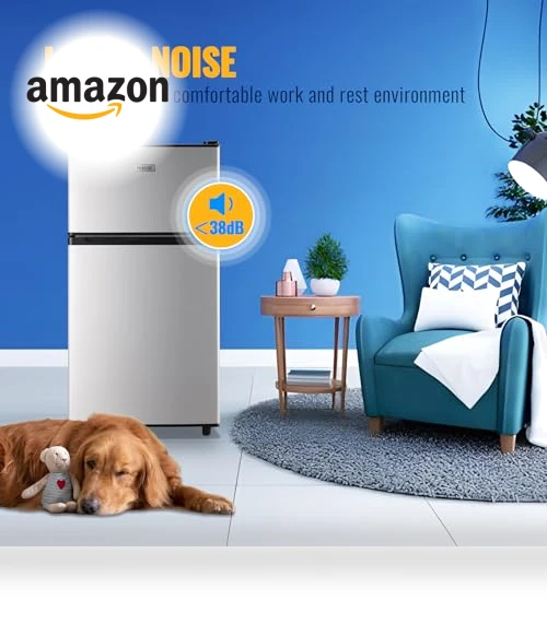Mini Fridge with Freezer Compact Refrigerator — Mini Fridges, WANAI
