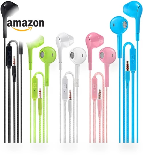 Noise Isolating Wired Earbuds with Microphone — In-Ear Headphones, Jogteg