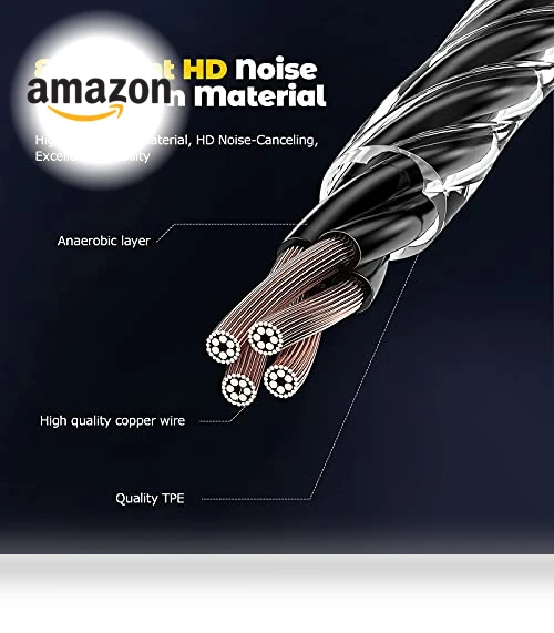 Noise Isolating Wired Earbuds with Microphone — In-Ear Headphones, Jogteg
