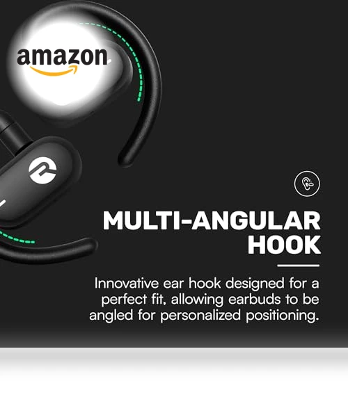 Open Earbuds – True Wireless Open Ear Bluetooth Headphones — In-Ear Headphones, Raycon