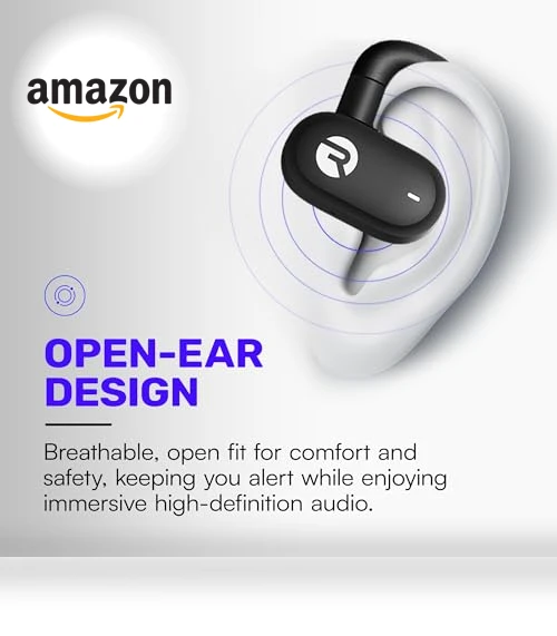 Open Earbuds – True Wireless Open Ear Bluetooth Headphones — In-Ear Headphones, Raycon