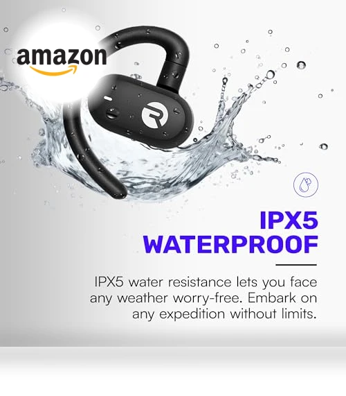 Open Earbuds – True Wireless Open Ear Bluetooth Headphones — In-Ear Headphones, Raycon
