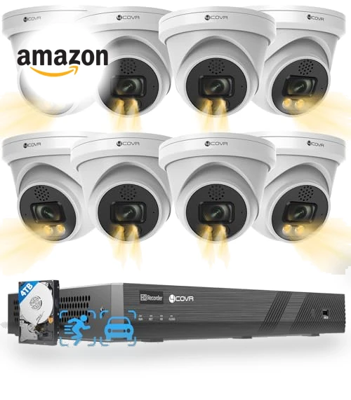 PoE Security Camera System — Smart Home Security, 4COVR