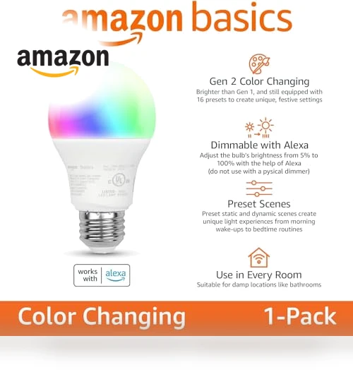 Smart A19 LED Light Bulb — LED, Amazon