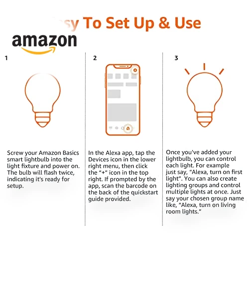 Smart A19 LED Light Bulb — LED, Amazon