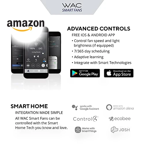 Smart Home Ceiling Fan with LED Light Kit — Ceiling Fan Lighting Solutions, WAC Lighting