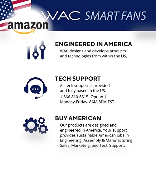 Smart Home Ceiling Fan with LED Light Kit — Ceiling Fan Lighting Solutions, WAC Lighting