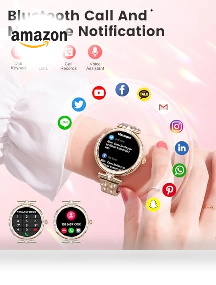 Smart Watch with Diamonds for Women — Smartwatches, LIGE