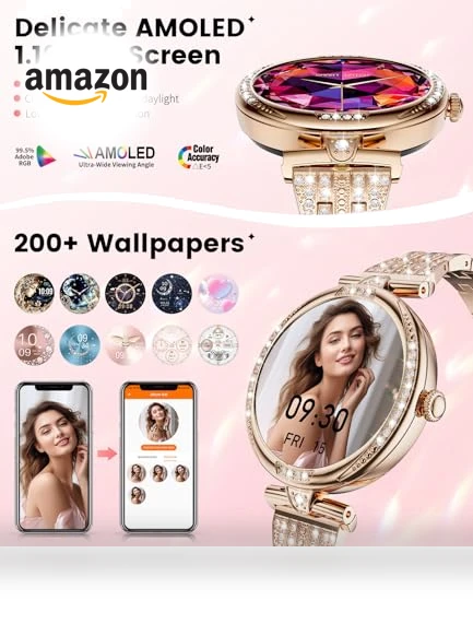 Smart Watch with Diamonds for Women — Smartwatches, LIGE