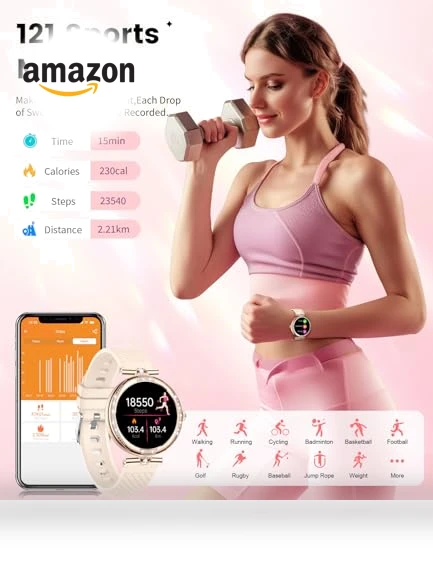 Smart Watch with Diamonds for Women — Smartwatches, LIGE