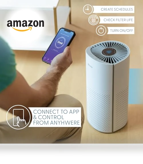 Smart WiFi & Voice Control True HEPA Air Purifier — Activated Carbon Air Purifiers, BlissAer