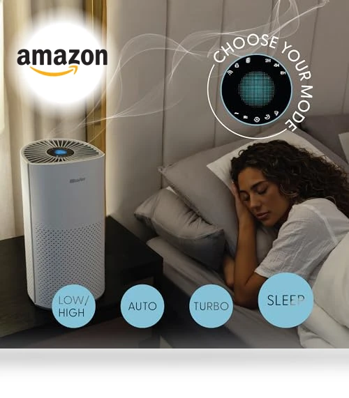 Smart WiFi & Voice Control True HEPA Air Purifier — Activated Carbon Air Purifiers, BlissAer