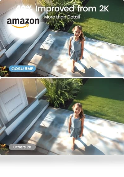 Solar Security Cameras Outdoor Wireless — Smart Home Security, AOSU