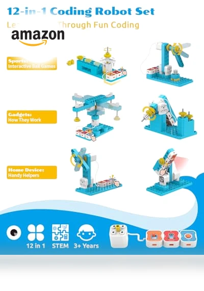 STEM Blocks Coding Robot Kit for Kids — Construction Kits, Whalesbot