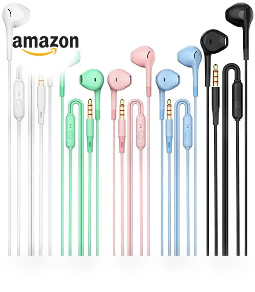 Wired Earbuds with Heavy Bass Stereo — In-Ear Headphones, HUOMU