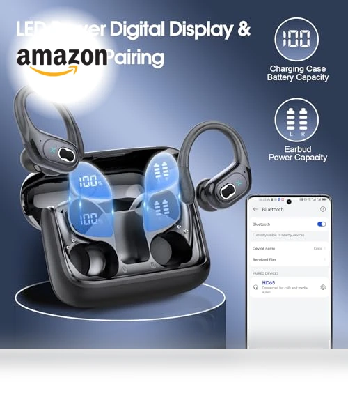 Wireless Earbuds with 75hrs Playtime — In-Ear Headphones, Aptkdoe
