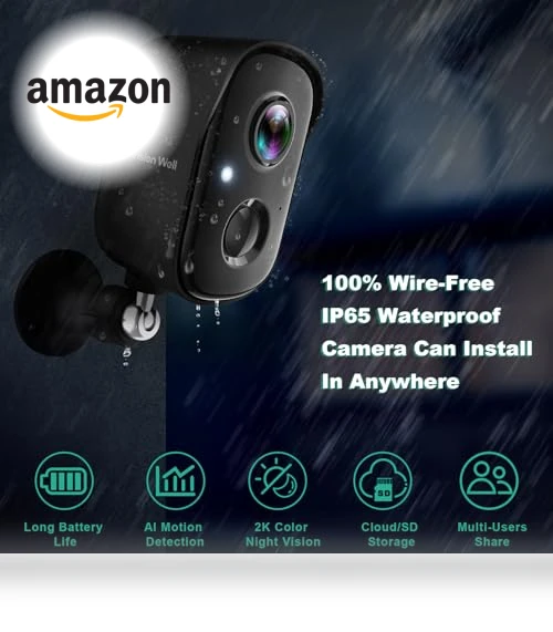 Wireless Outdoor Security Camera — Security Cameras, VISION WELL